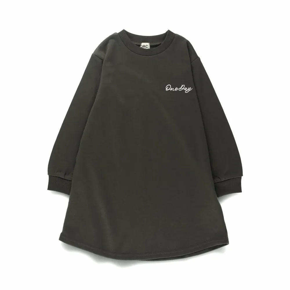 Платье с длинными рукавами и вышивкой в одну точку Branshes, Charcoal Gray — фото 2