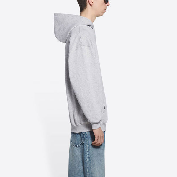 Толстовка political campaign hoodie medium fit 'grey' Balenciaga, серый — фото 3