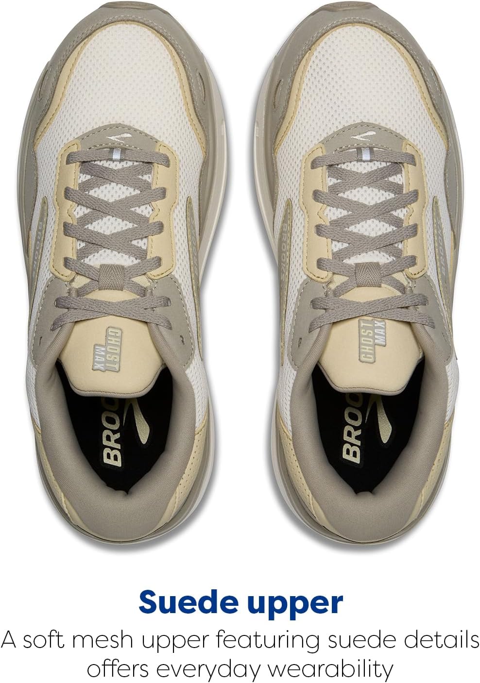 Мужские кроссовки Brooks Ghost Max 2 для бега и ходьбы, зеленый — фото 4