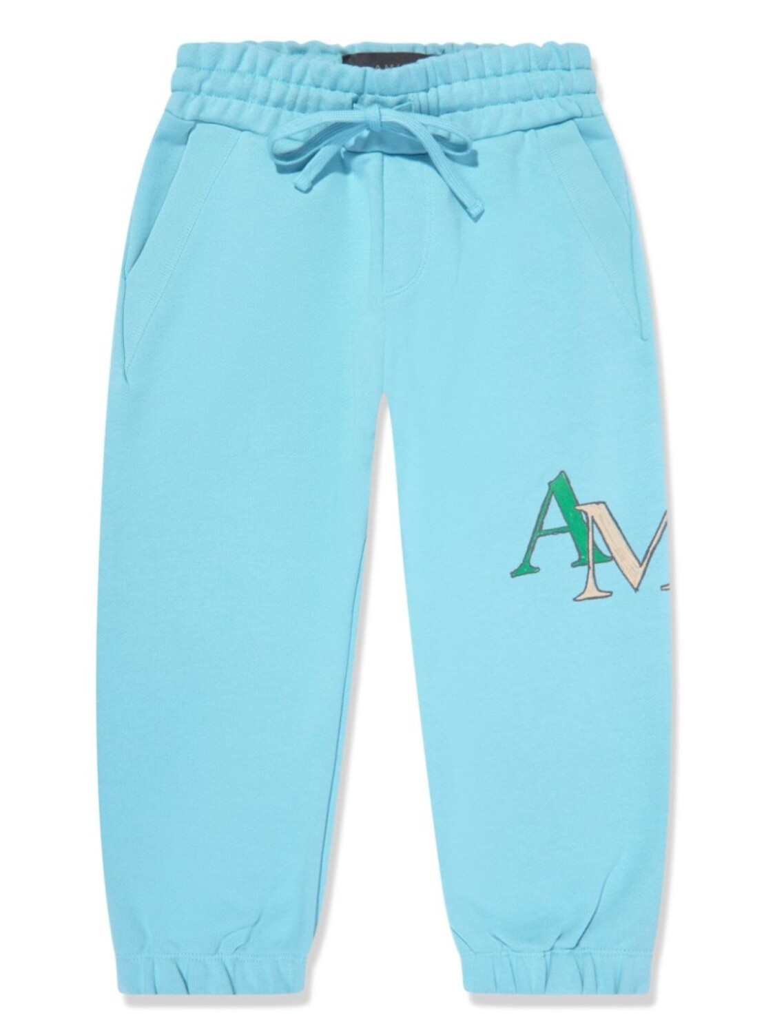 

Спортивные брюки Staggered Scribble AMIRI KIDS, синий