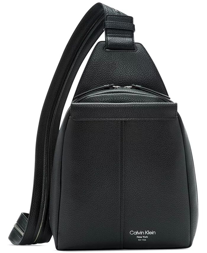 

Сумка-слинг Millie Convertible из кожи, рюкзак Calvin Klein, черный