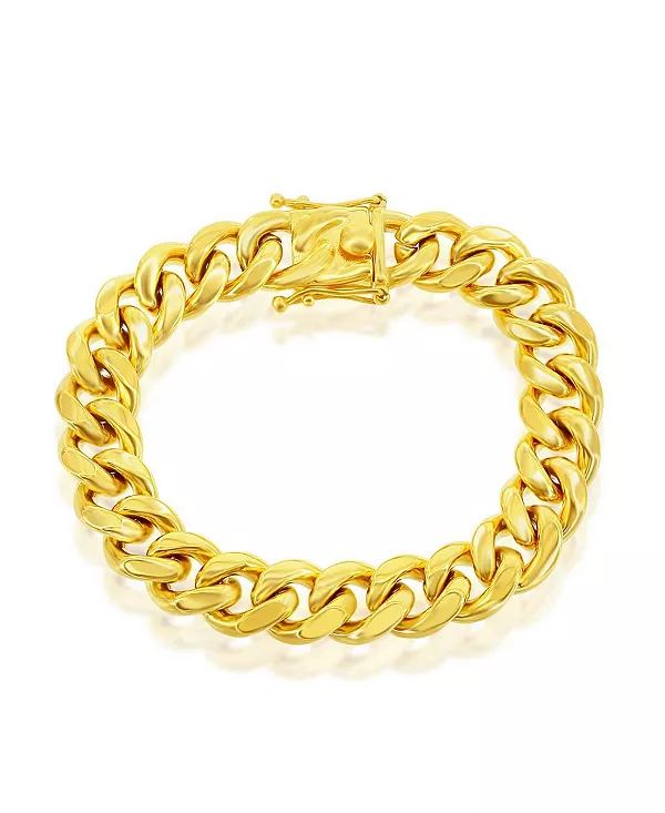 

Браслет Miami Cuban Link из нержавеющей стали 14 мм Metallo, gold