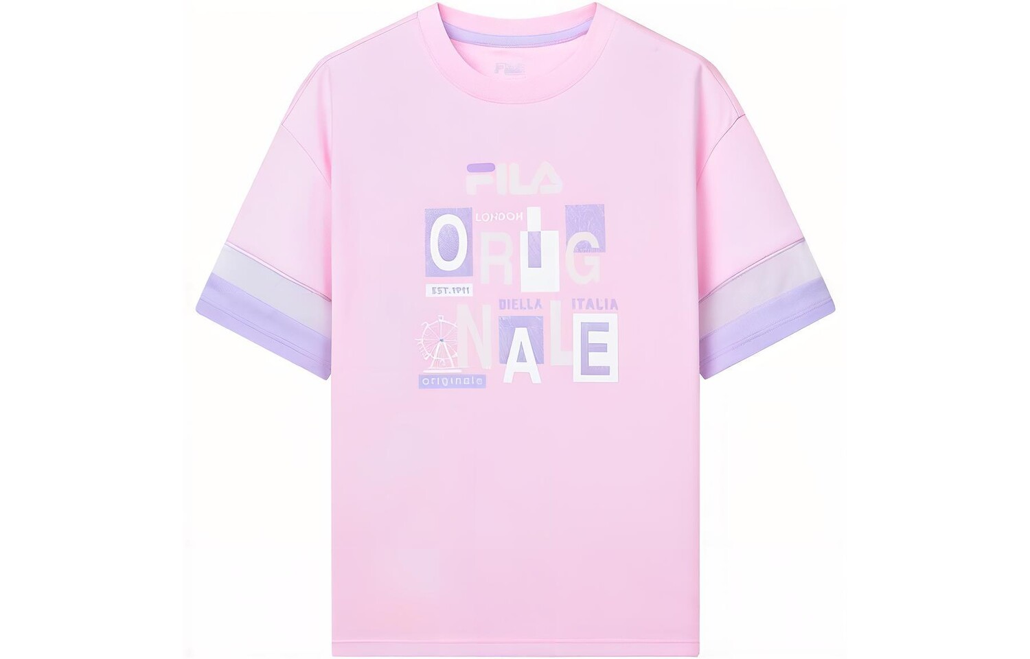 

Детская футболка Fila Kids, цвет Light cherry powder