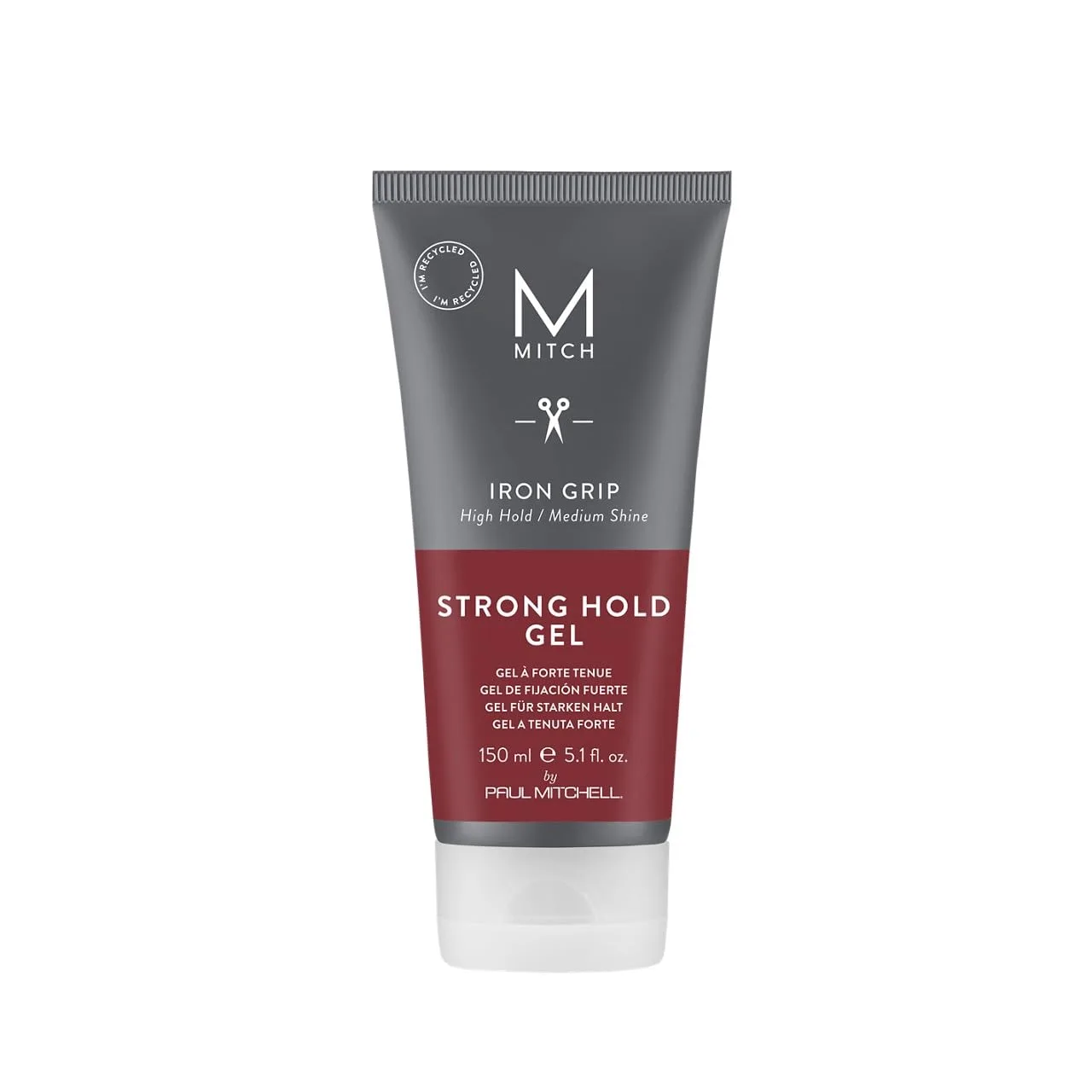Гель для волос MITCH by Paul Mitchell Iron Grip Strong Hold Gel, высокая фиксация, средний блеск, для всех типов и текстур волос, 150 мл
