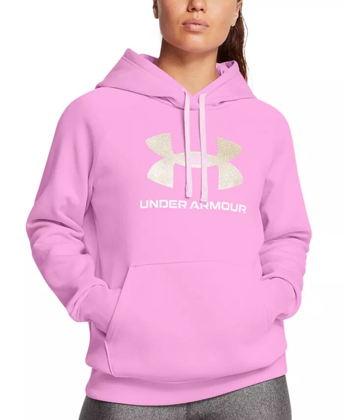 

Женская толстовка с капюшоном и блестками Under Armour, красный