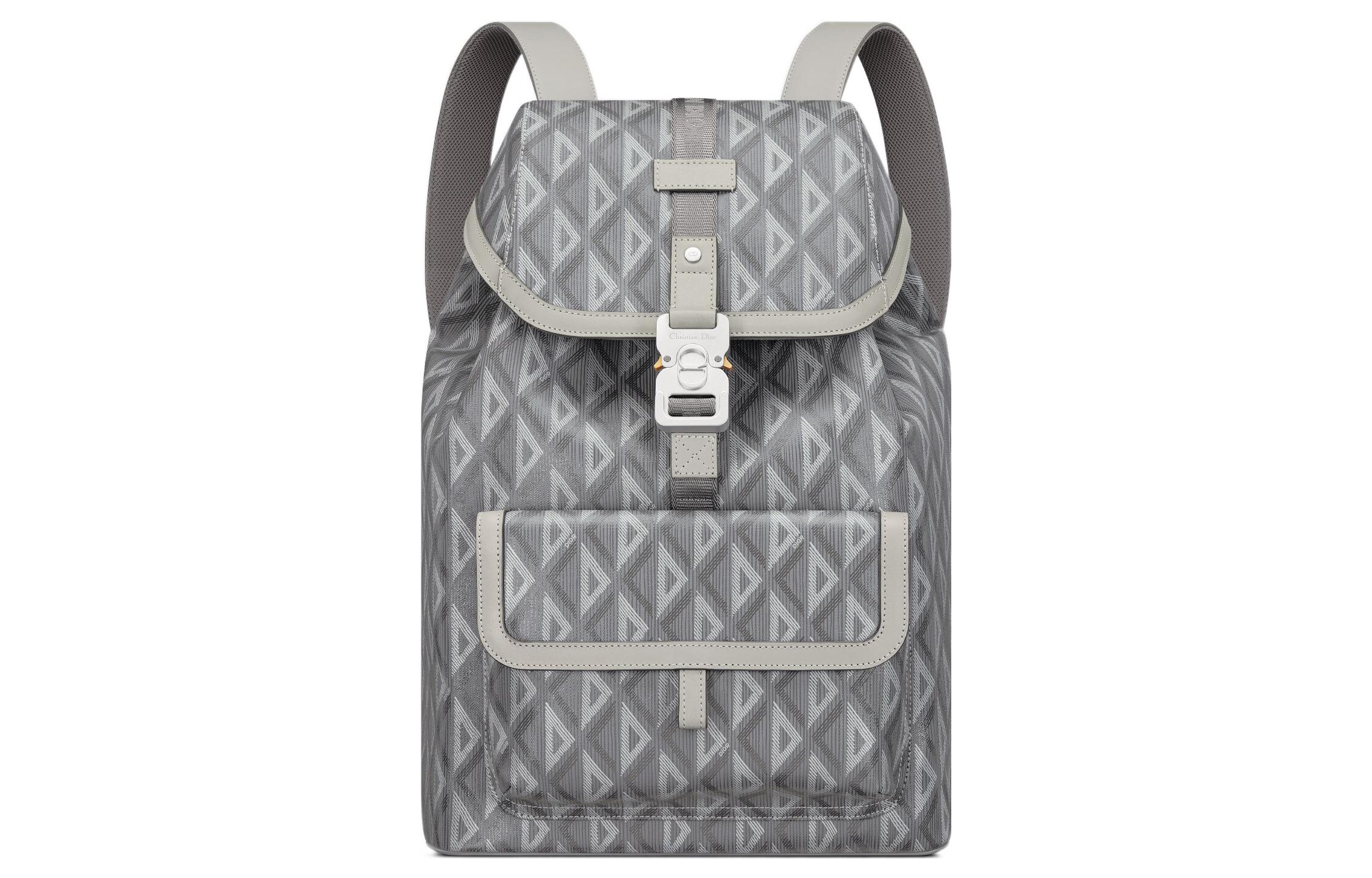 

DIOR Рюкзак Hit The Road Canvas с кожаными деталями мужской серый