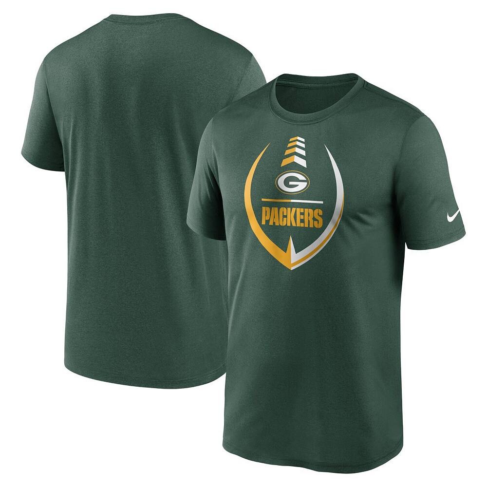 

Мужская зеленая футболка Nike Green Bay Packers Icon Legend Performance, цвет Pkr Green