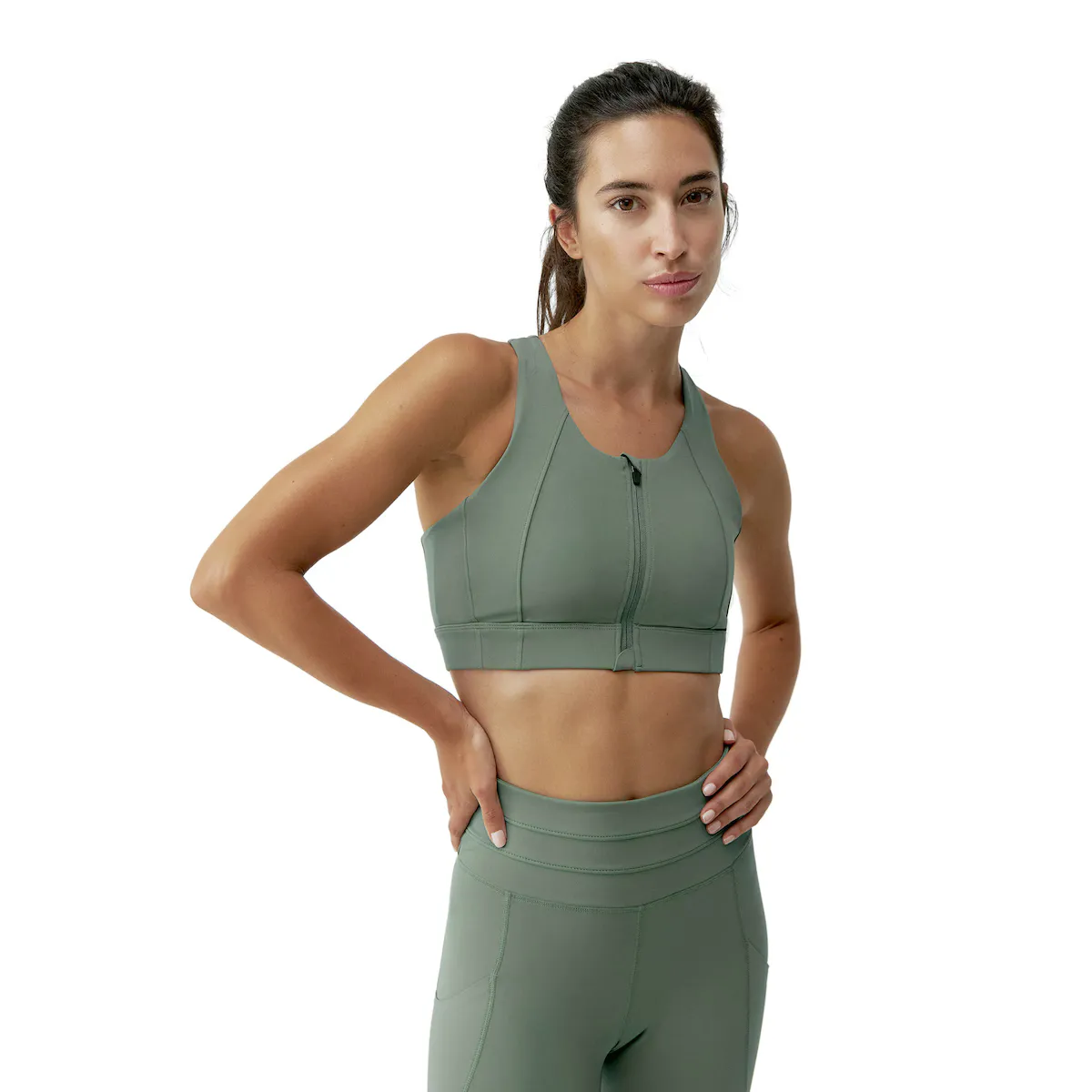

Agni Born Living Yoga Женский топ для йоги, зеленый