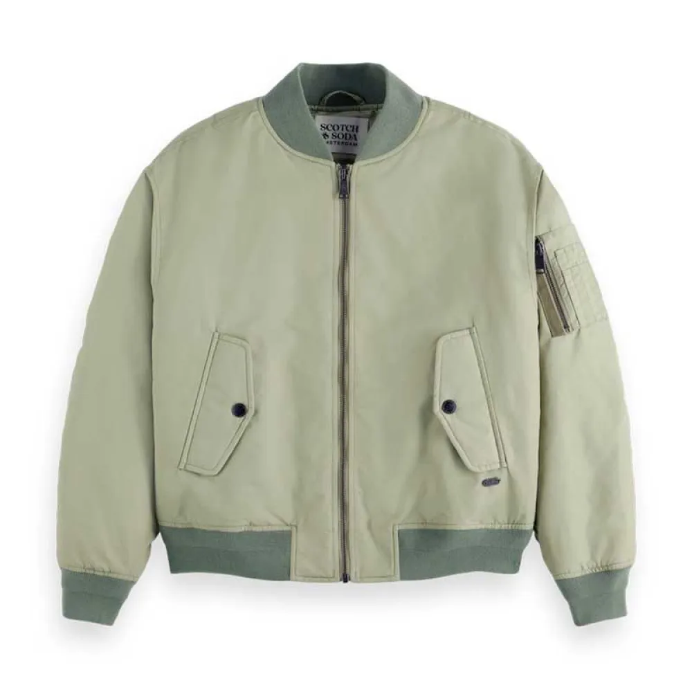 

Куртка Scotch & Soda 178085 bomber, зеленый