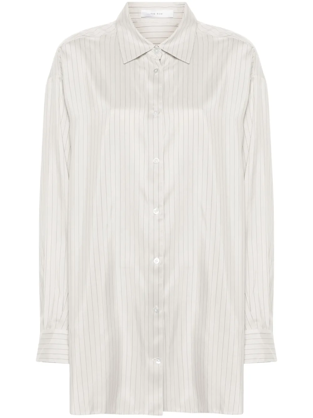 

Шелковая рубашка Luka The Row, серый