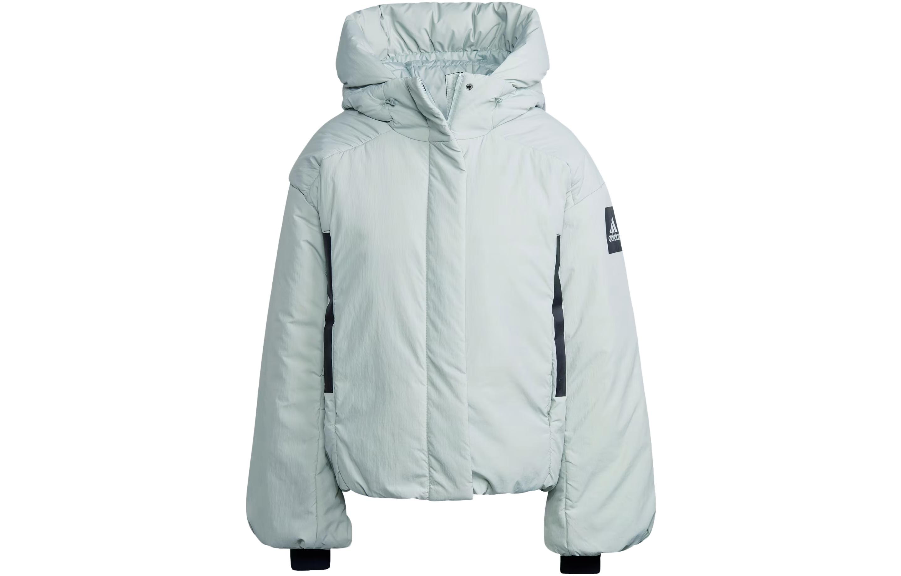 MYSHELTER Пуховая куртка Женская Светло-асфальтовый серый Adidas — фото 2