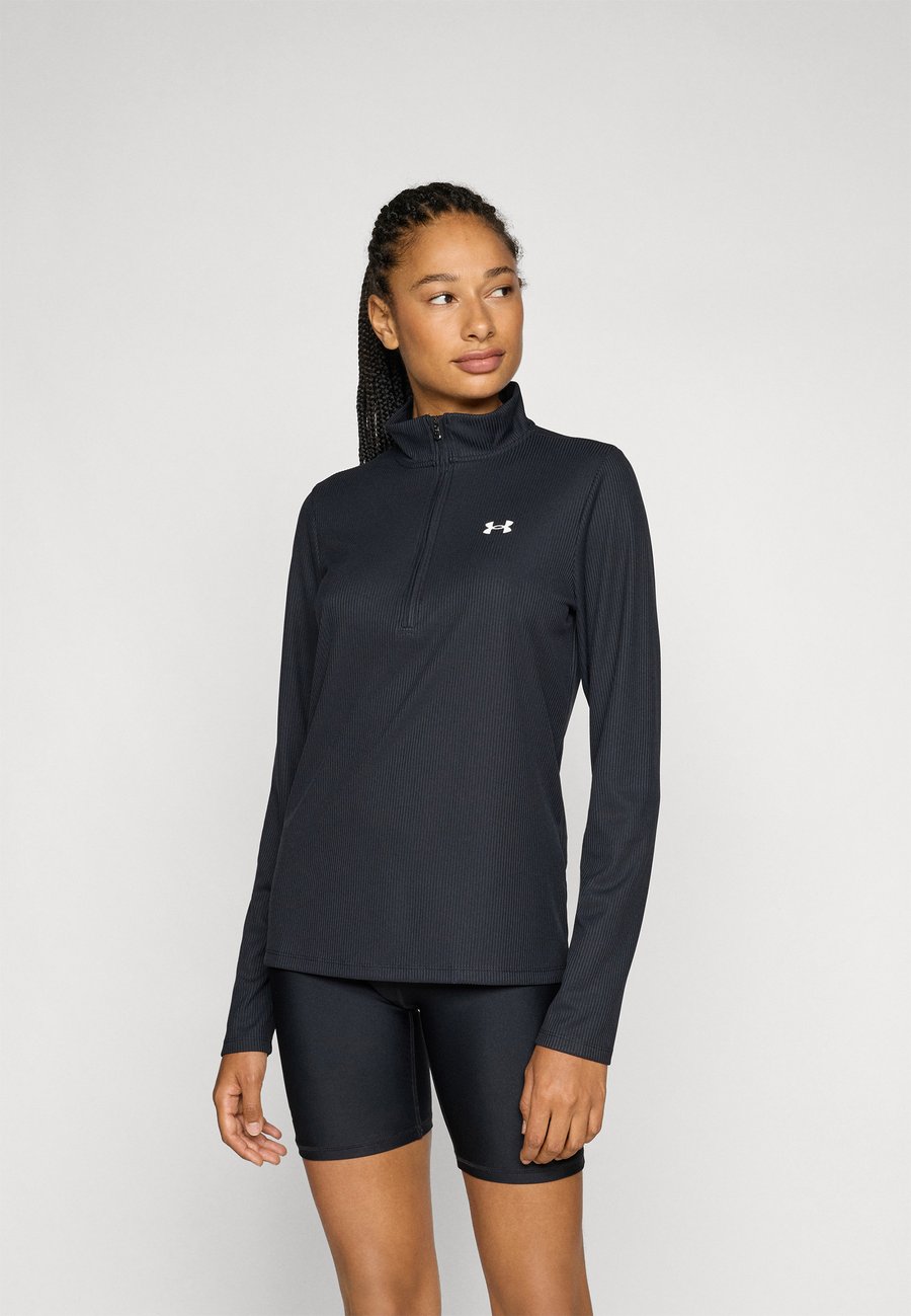 

Топ Under Armour 1/2 ZIP, Black/White/Black