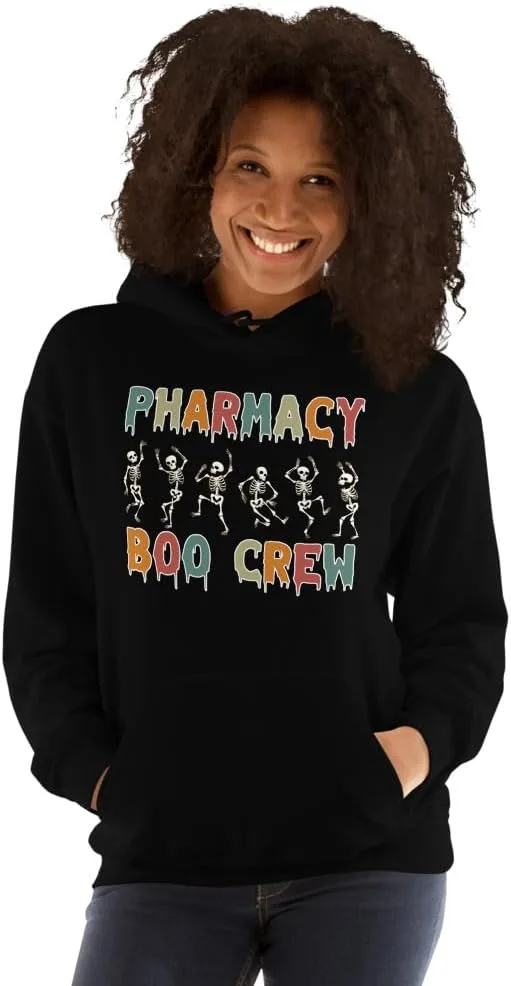Футболка-поло Pharmacy Boo Crew Halloween унисекс, толстовка Pharmacy Halloween, футболка Pharmacy Tech, футболка для команды аптеки Generic, черный