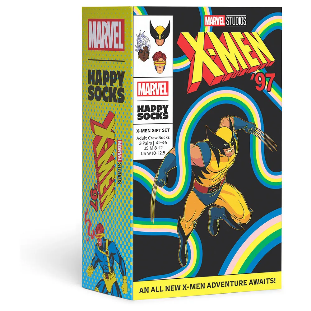 

Носки 3 шт Happy Socks Marvel gift, желтый