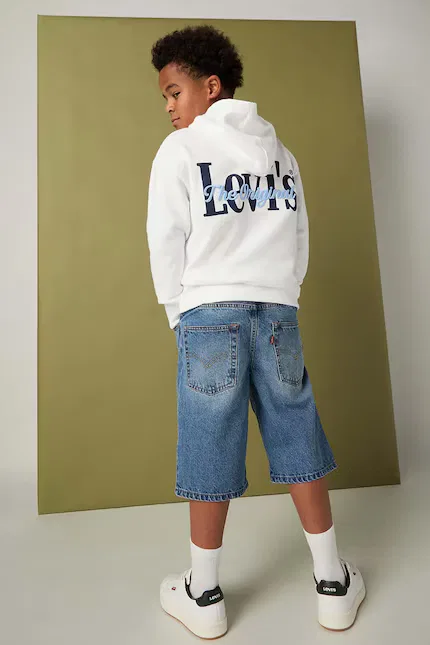 Худи детское Classic and Clean Hoodie Levi's, белый
