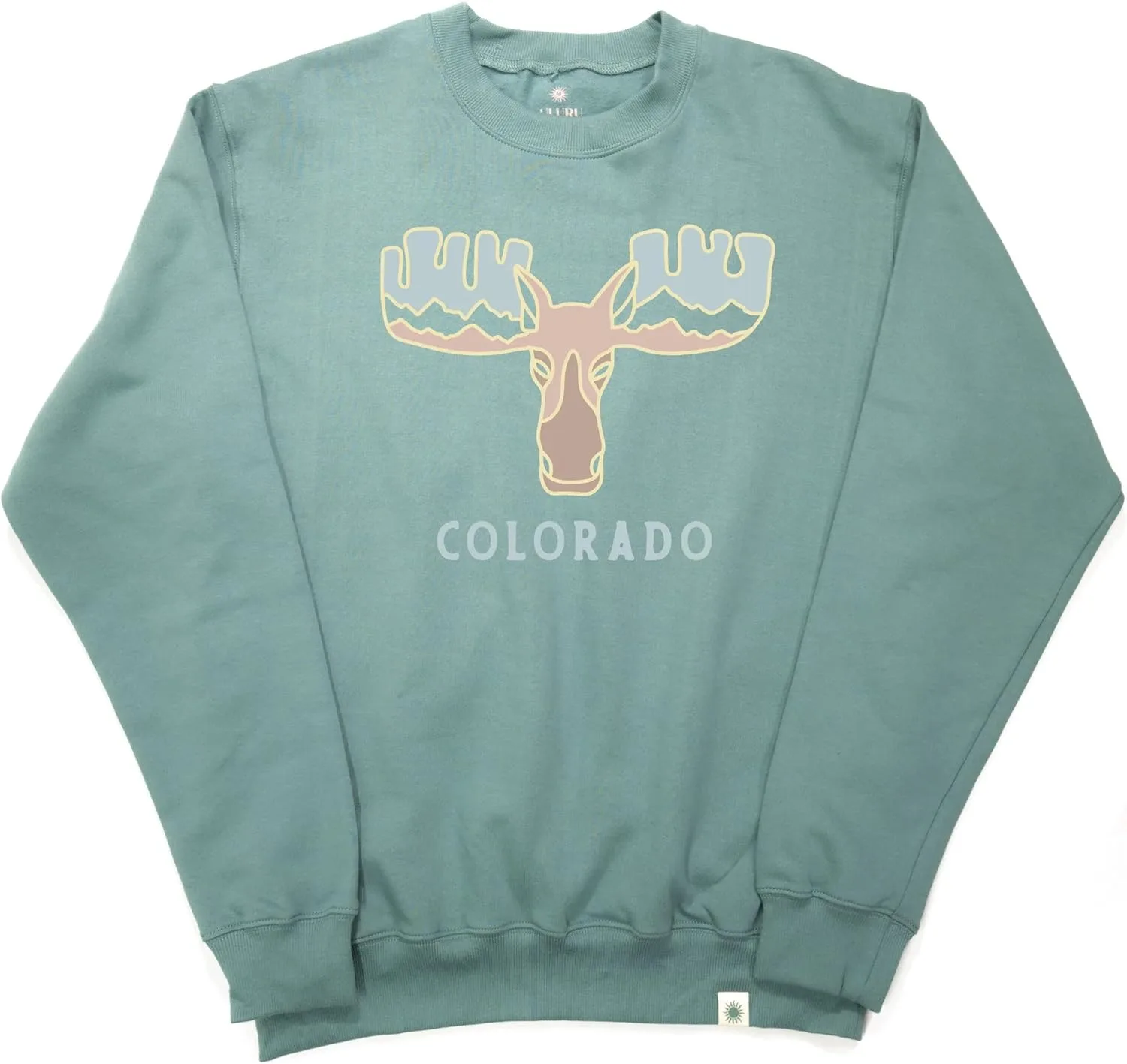 

Толстовка с принтом Colorado Rocky Mountain Moose Antlers Everything Colorado