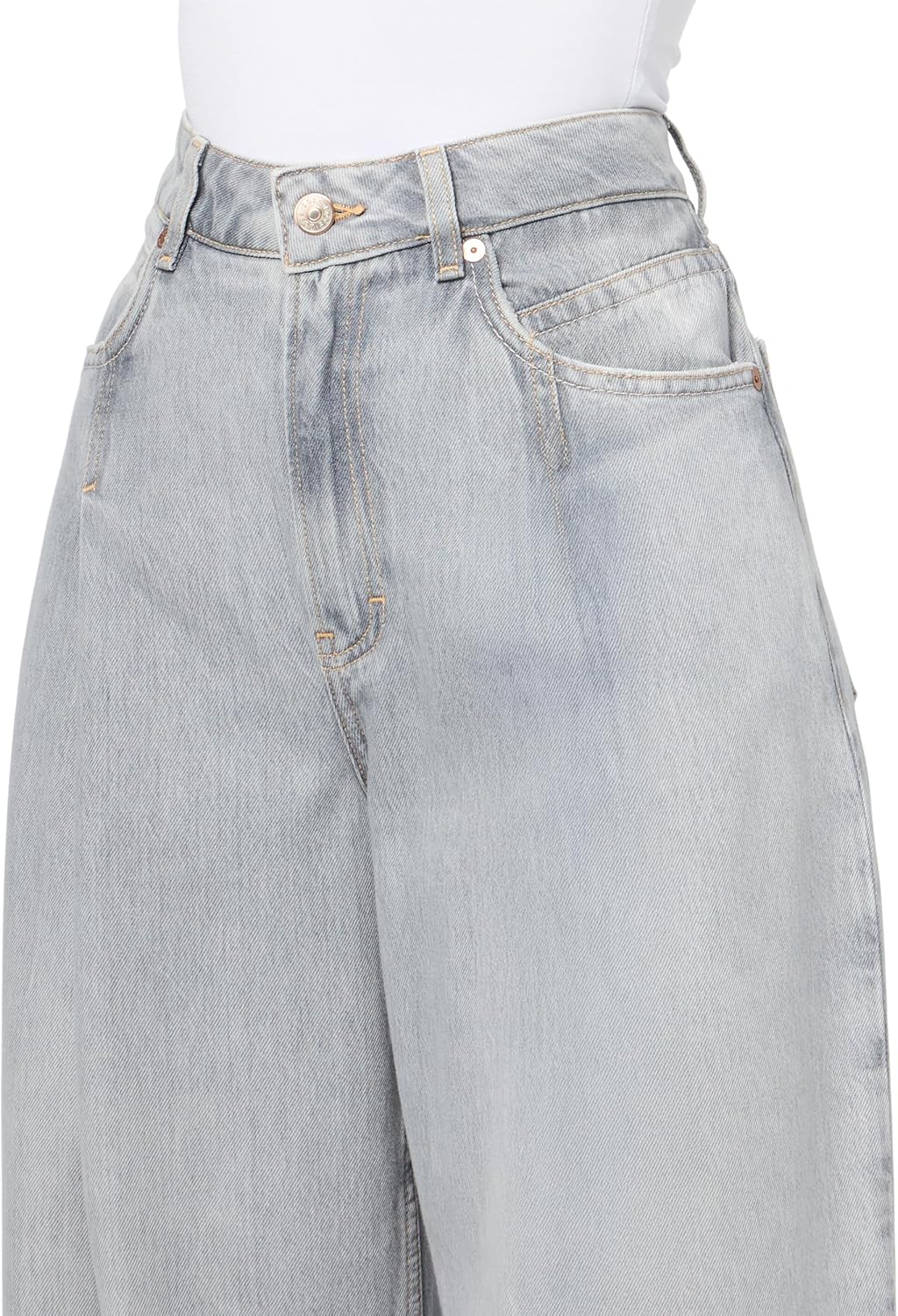Женские джинсы BOSS Soft Touch Extreme Wide Leg, Icy Grey — фото 3