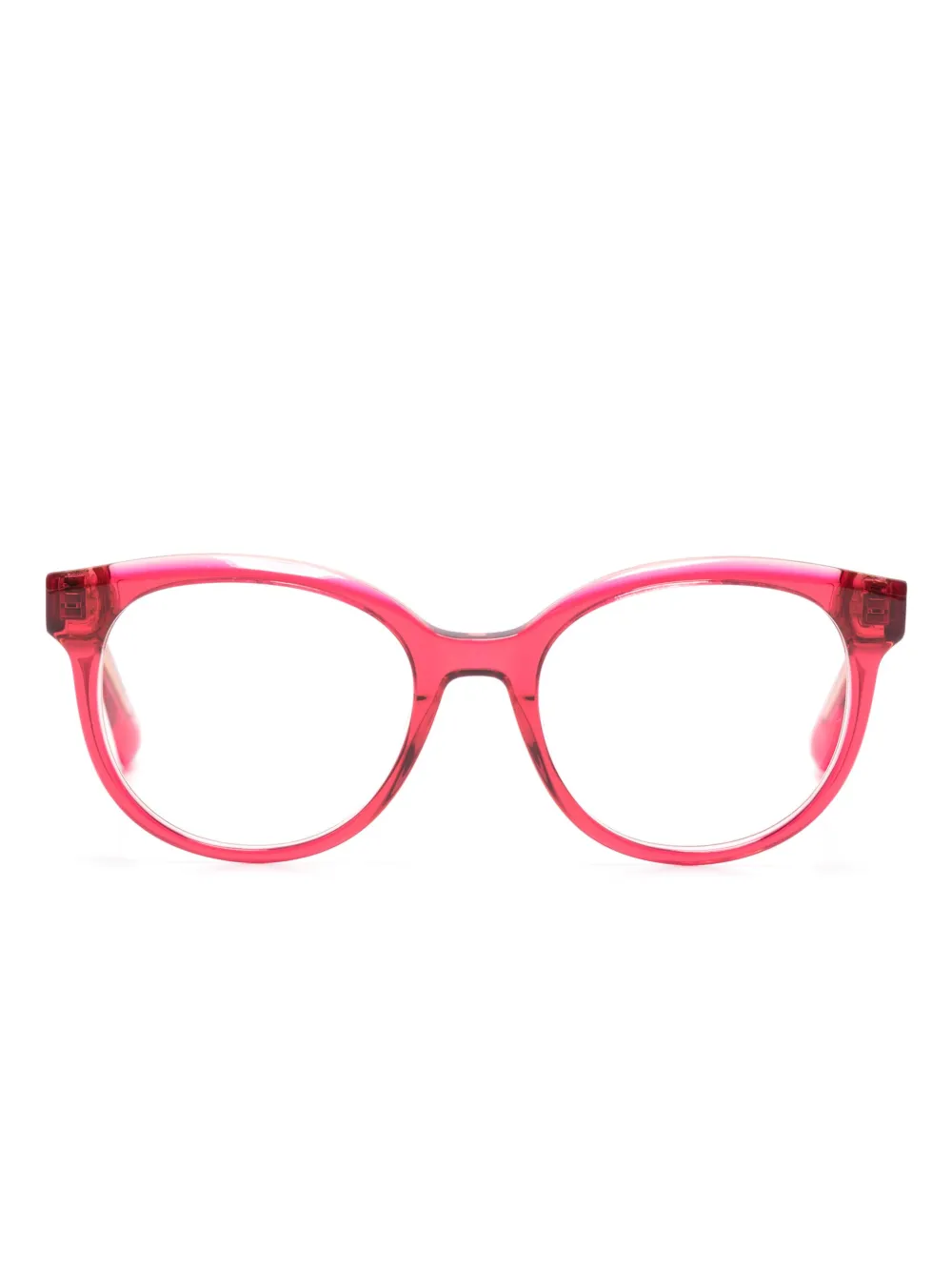 

Очки в круглой оправе с логотипом Max&Co., розовый