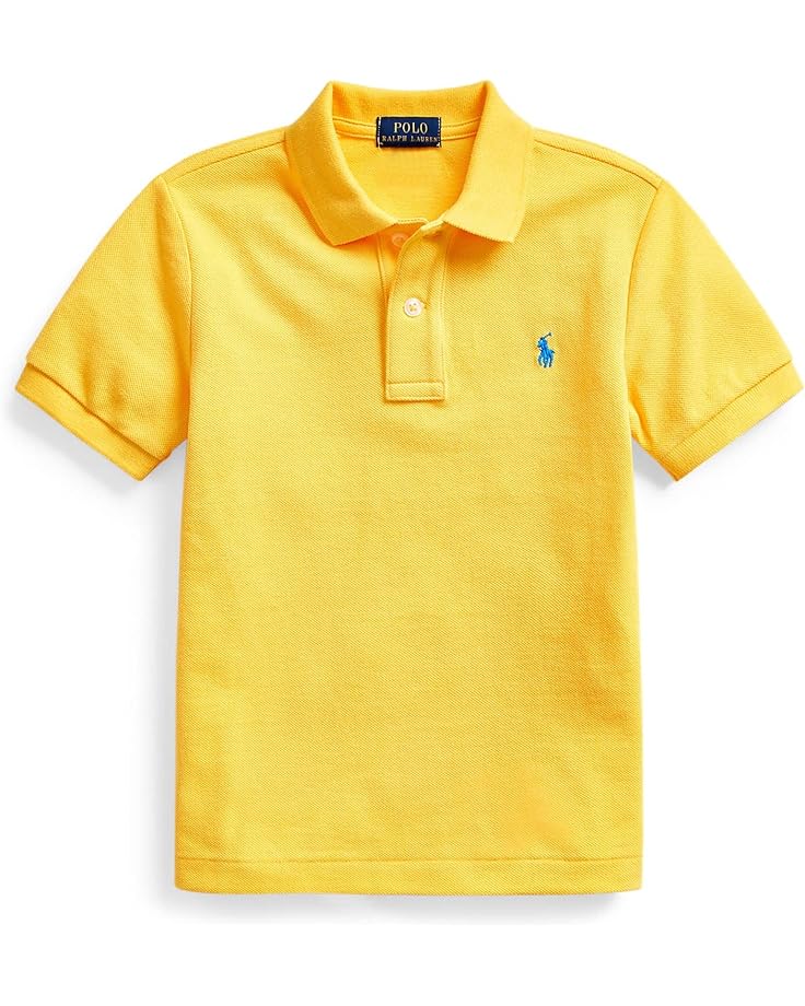 

Поло Polo Ralph Lauren Kids Cotton Mesh Polo Shirt, цвет Yellowfin