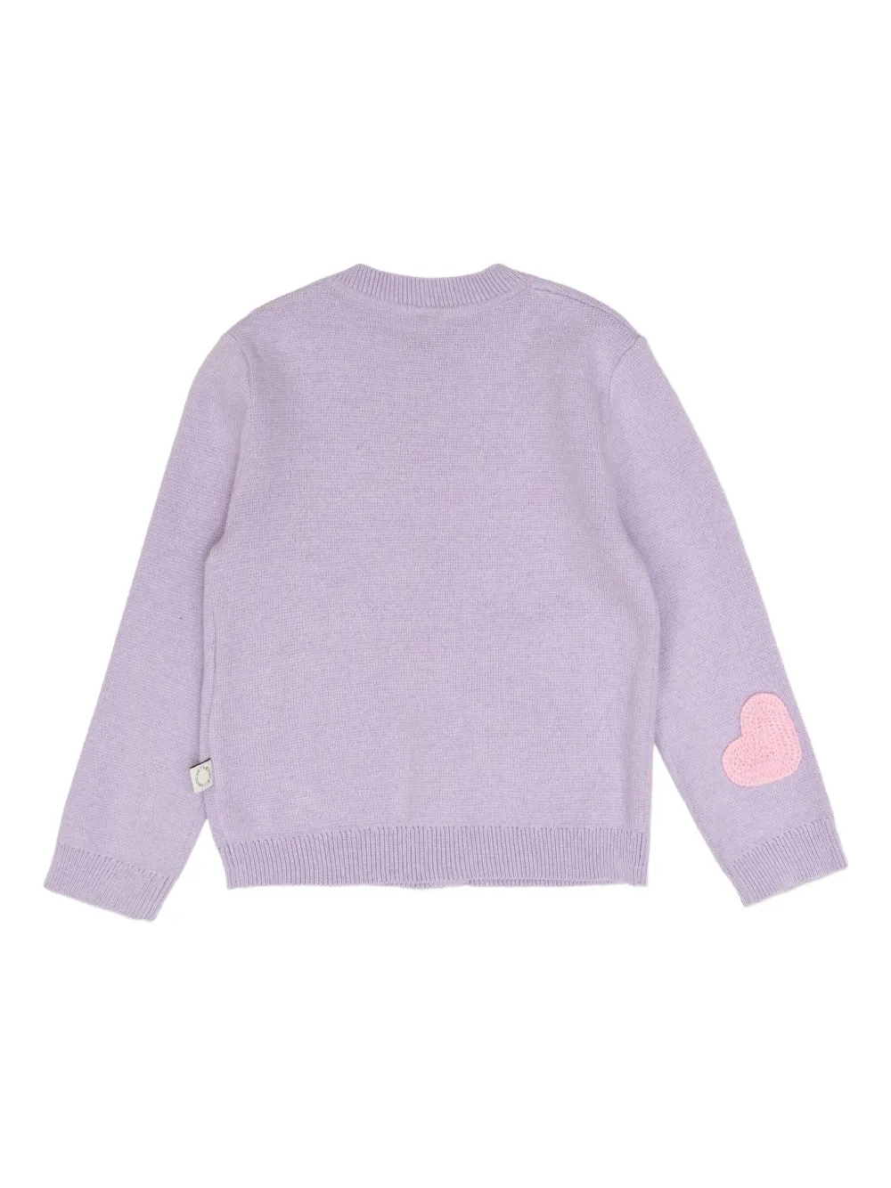 Кардиган с нашивками Stella McCartney Kids, фиолетовый — фото 2