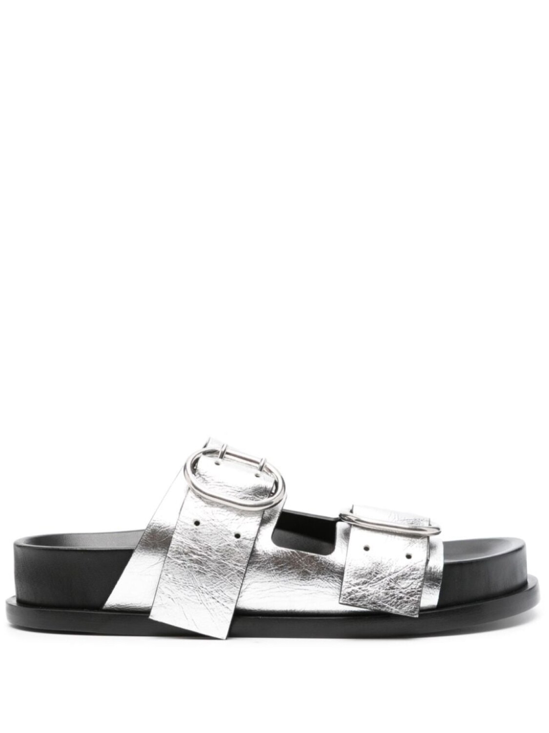 

Jil Sander сандалии с пряжками, серебристый