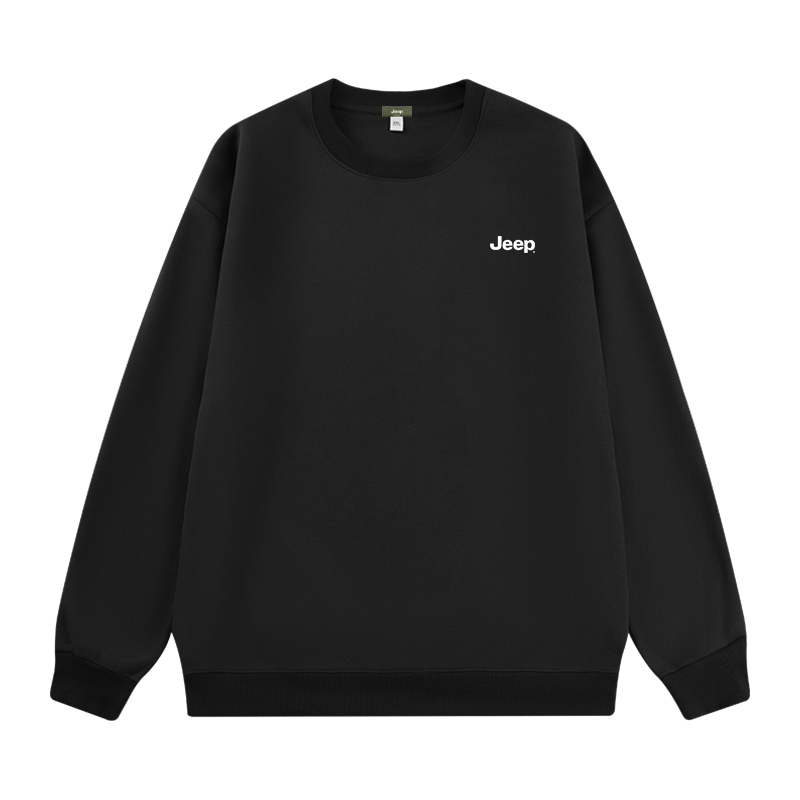 

Свитшот Unisex Crew Neck Moderate Regular Jeep, черный