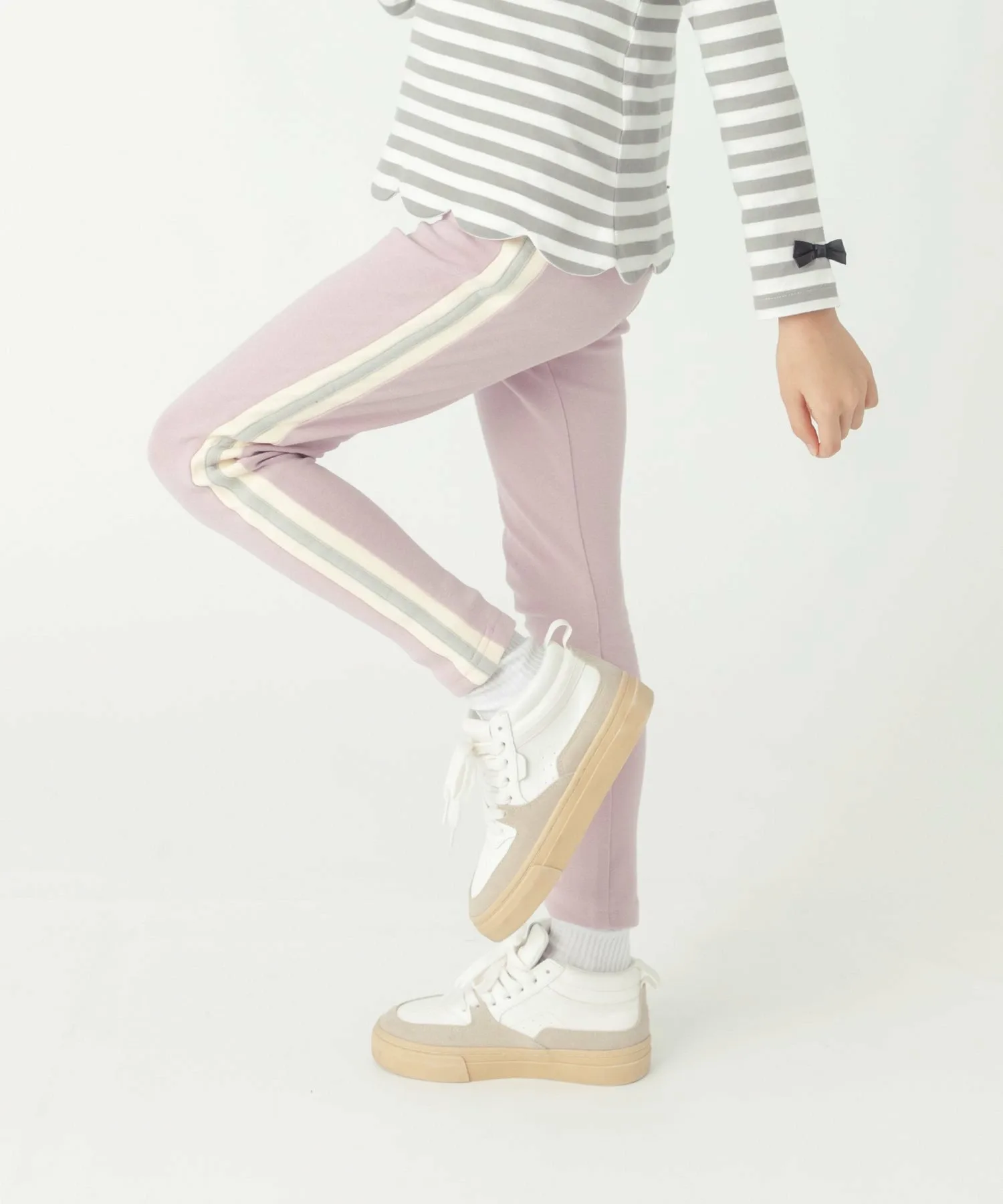 Леггинсы для боковой линии Ever Closet, Lilac x Gray