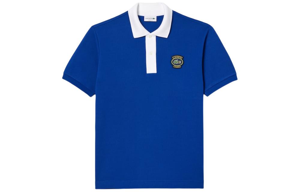 Футболка поло мужская морской синий/белый LACOSTE — фото 2