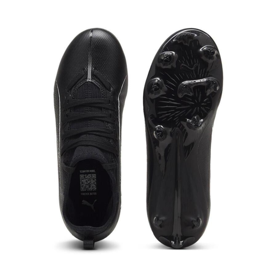 Футбольные бутсы ULTRA 5 MATCH FG/AG для молодежи PUMA, черные, белые — фото 4