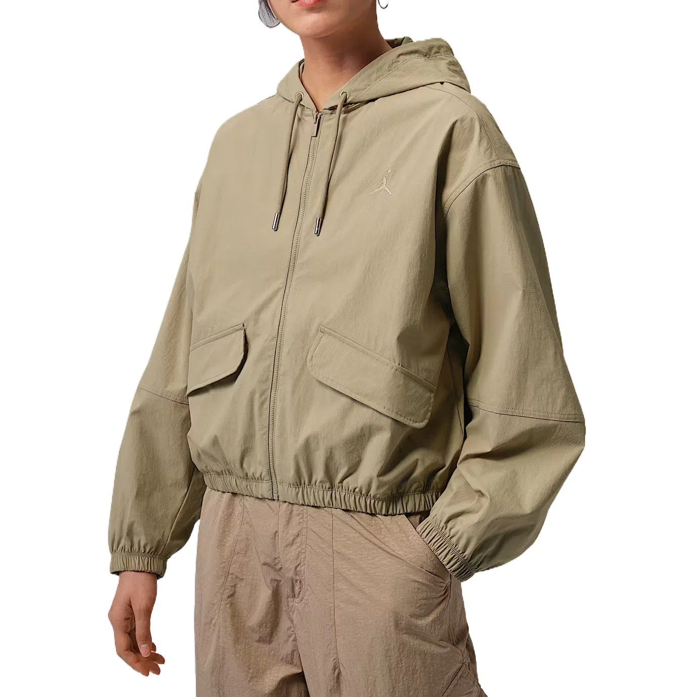 Куртка женская Khaki/Khaki с капюшоном Jordan