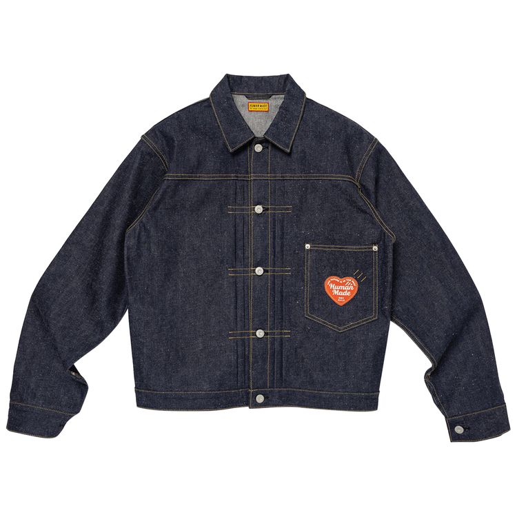 

Куртка Human Made Denim Work Jacket 'Indigo', синий
