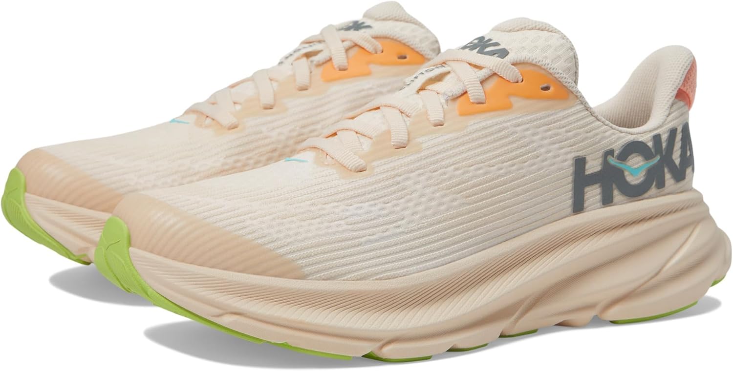 

Детские кроссовки Hoka Unisex-Child Clifton 9 (для детей постарше), Vanilla/Astral