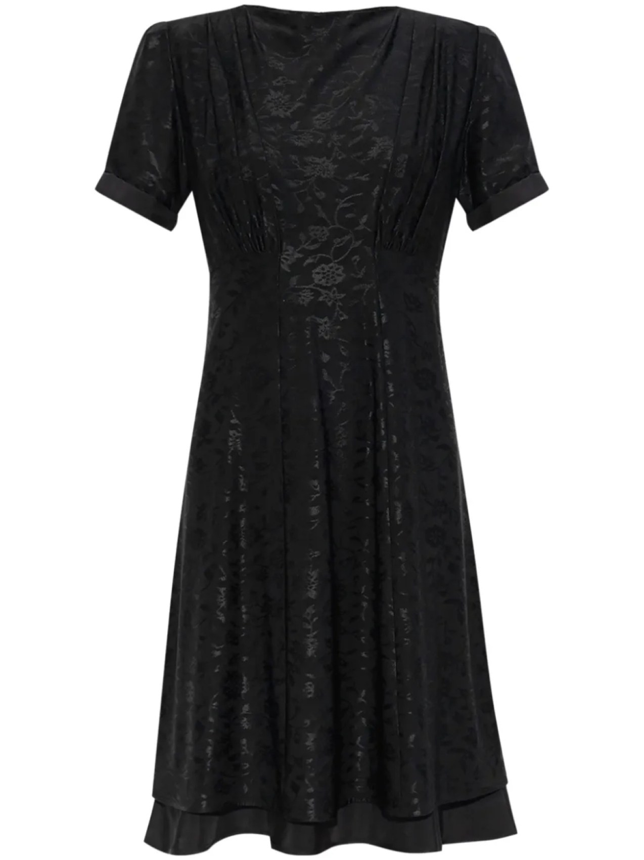 

Платье Jil Sander с цветочным жаккардом, черный