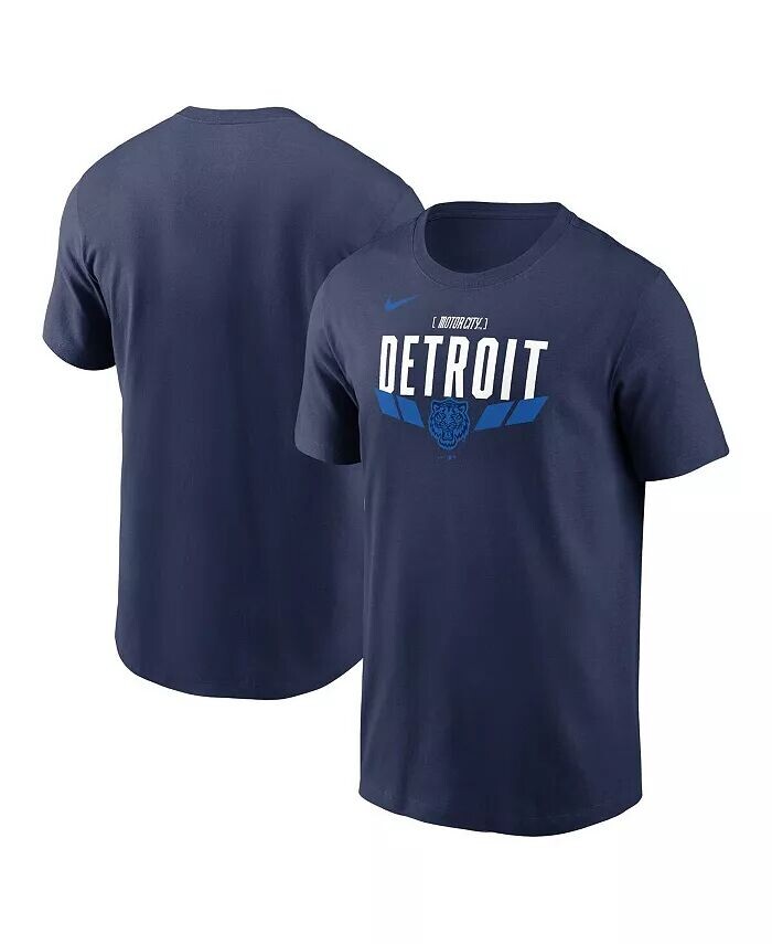 

Мужская темно-синяя футболка с графическим рисунком Detroit Tigers 2024 City Connect Nike, синий