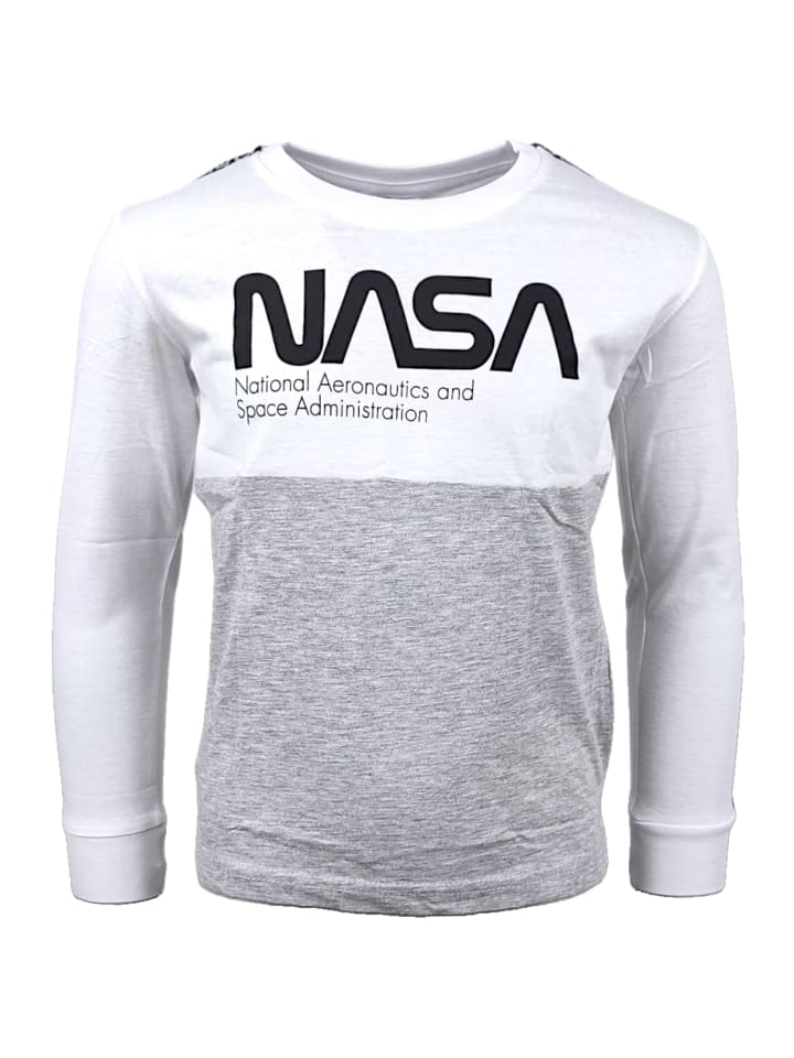

Рубашка с длинным рукавом Nasa, белый
