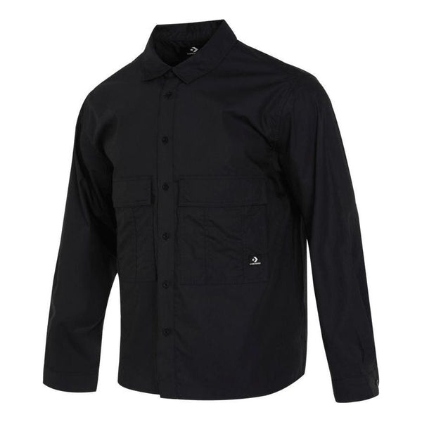 

Рубашка seasonal woven long sleeve shirt 'black' Converse, черный
