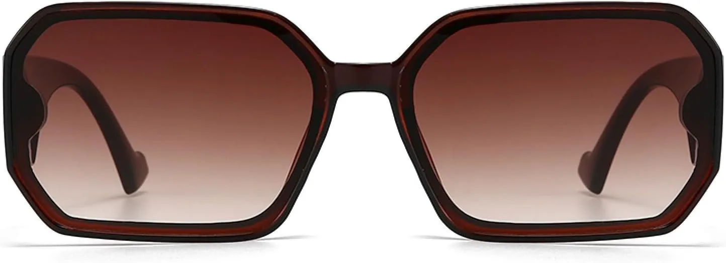 

Цельные солнцезащитные очки в стиле ретро с плоской верхней частью для женщин, очаровательные современные солнцезащитные очки в океанском цвете VVTWSSW, Burgundy