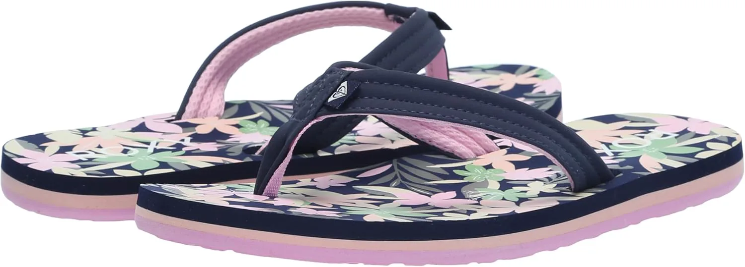 

Сандалии-шлепанцы Roxy girls Rg Viva Stamp, синий