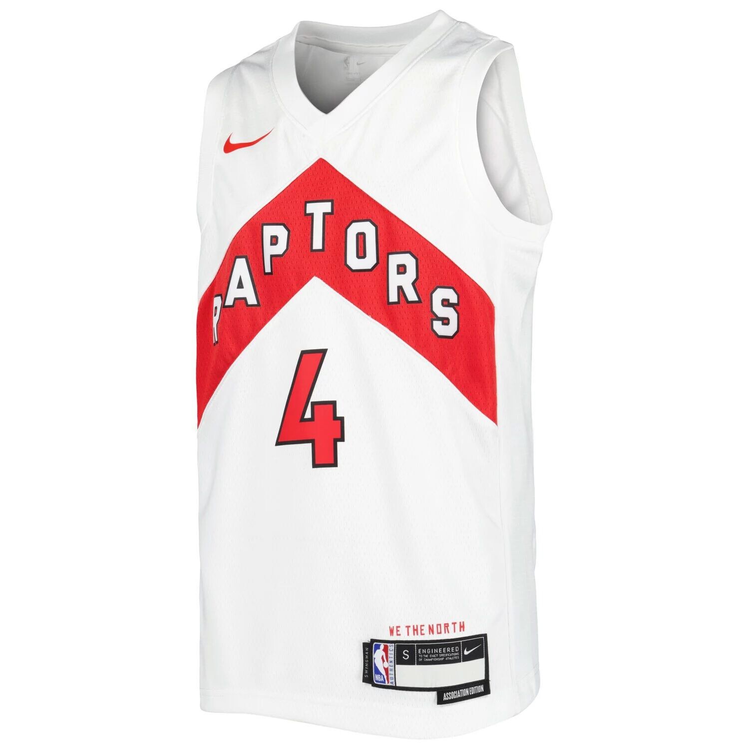 Молодежная футболка Nike Scottie Barnes White Toronto Raptors 2021/22 Swingman Player — Association Edition Nike — фото 2