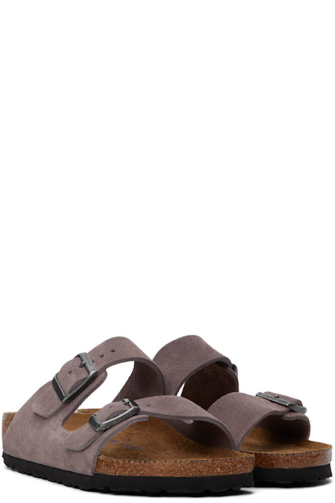Фиолетовые узкие сандалии Arizona Soft Footbed Birkenstock — фото 4