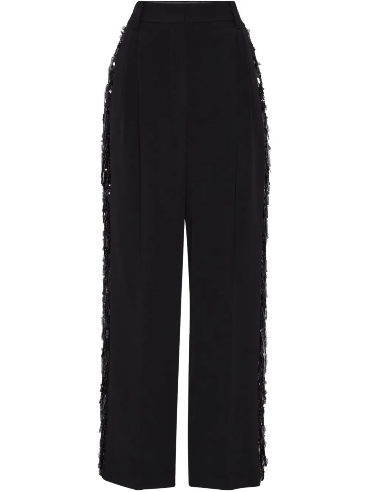 

Brunello Cucinelli брюки Waterfall с вышивкой, черный