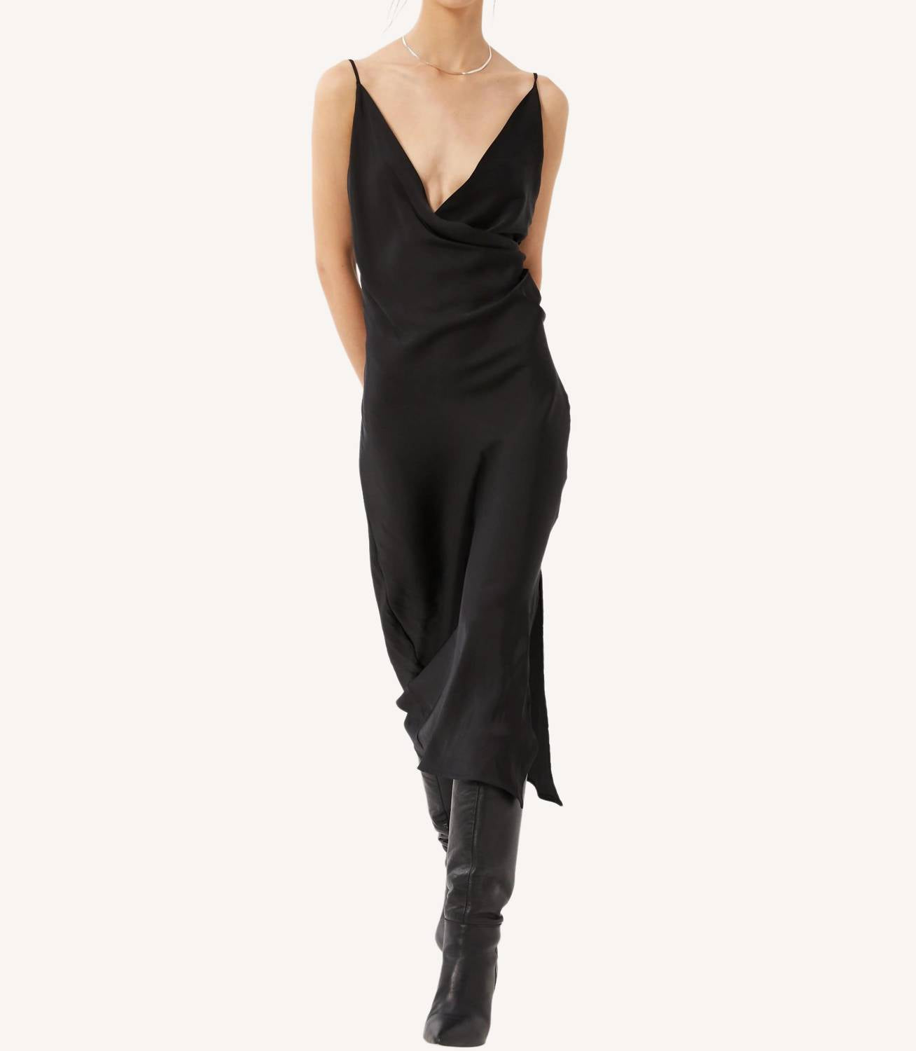 

Платье Cosetti Midi черное DELUC