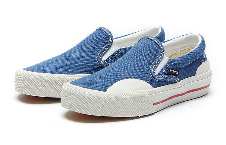 Детские парусиновые туфли Детские низкие синие Vision Street Wear, синий — фото 4