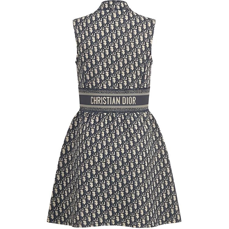 Ежеквартальные новинки Платье без рукавов женское темно-синее Dior — фото 2