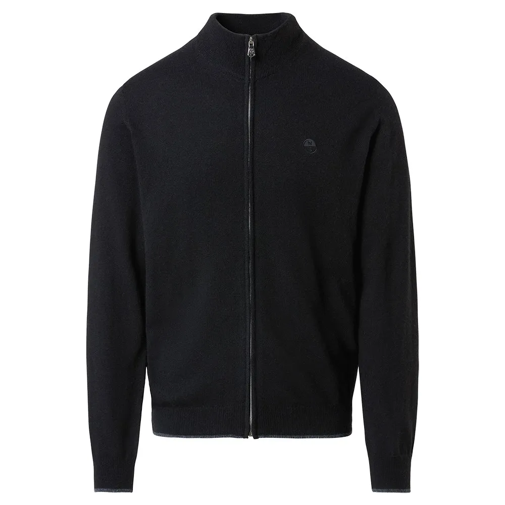 

Свитер North Sails 12Gg full zip, черный