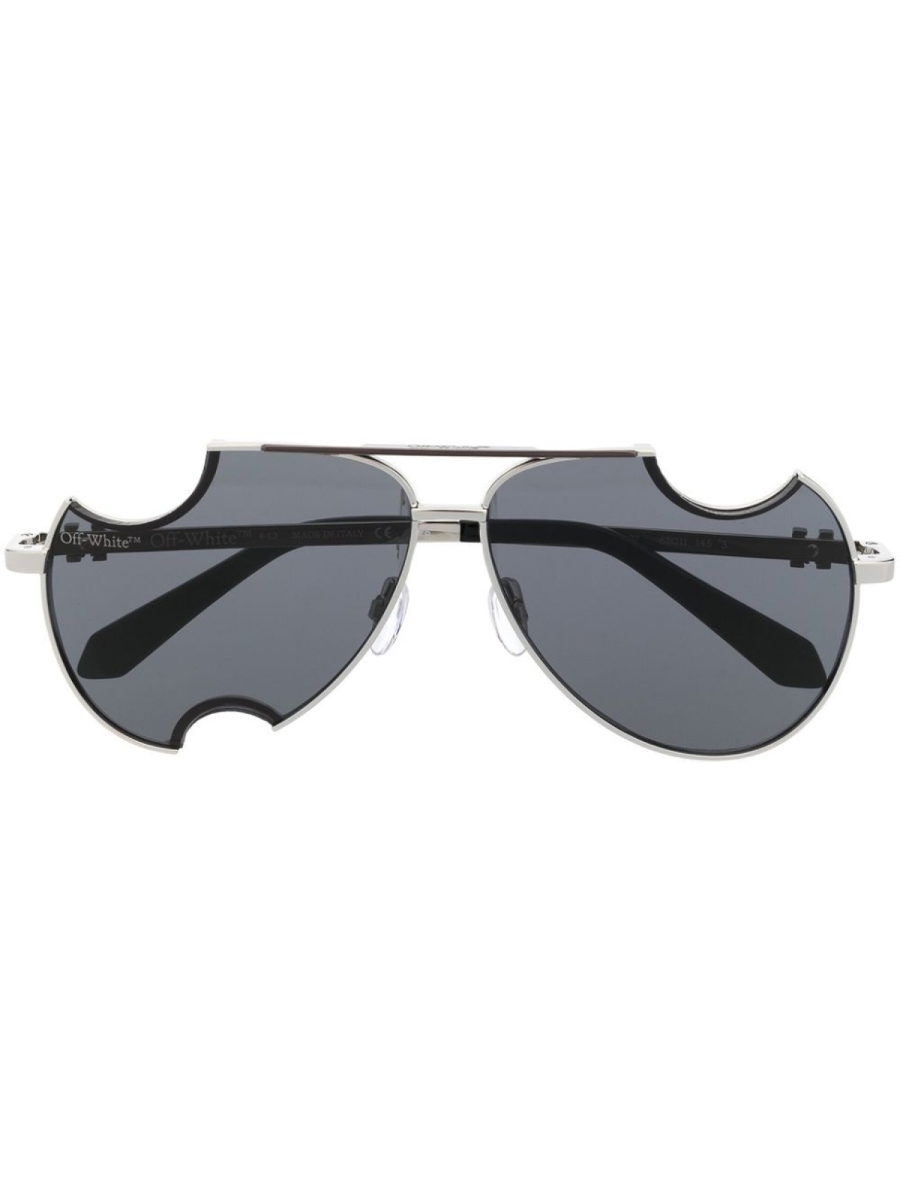 

Off-White Eyewear солнцезащитные очки Dallas с затемненными линзами, серебряный