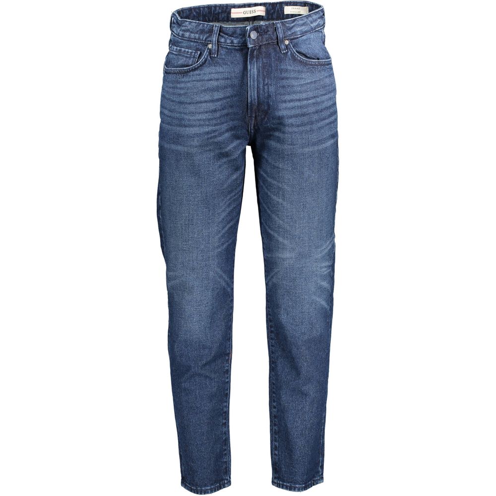 

Синие хлопковые джинсы Guess Shoes, синий
