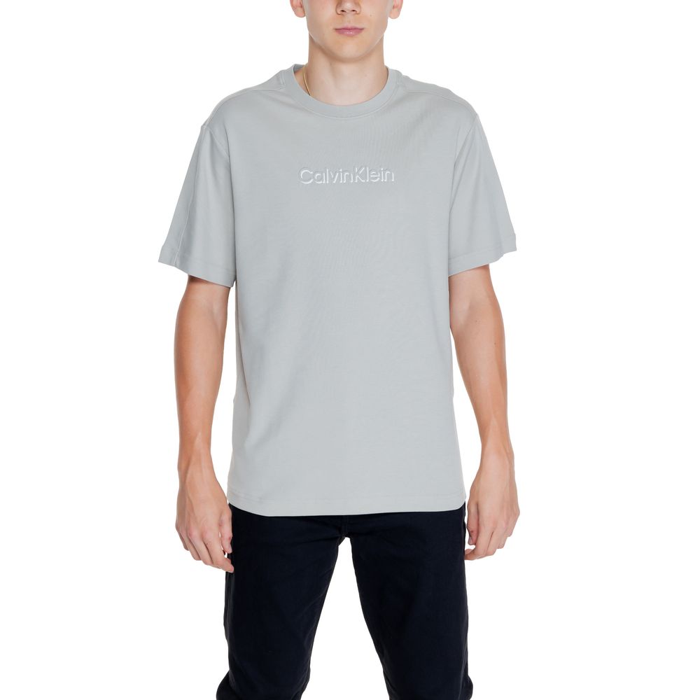 

Серая хлопковая футболка Calvin Klein