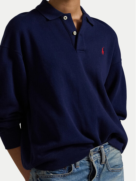 Свитшот relaxed fit 211947966007 Polo Ralph Lauren, синий — фото 4