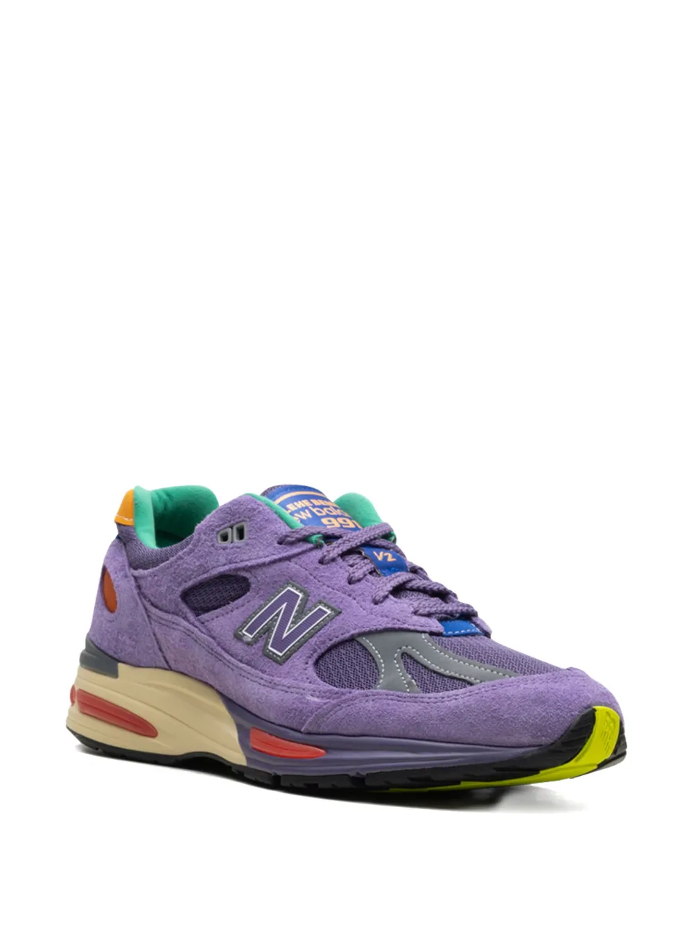 Кроссовки 991v2 Color Be The Pallete из коллаборации с Salehe Bembury NEW BALANCE, фиолетовый — фото 2